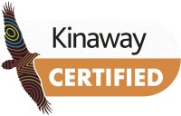 kinaway certified logo light